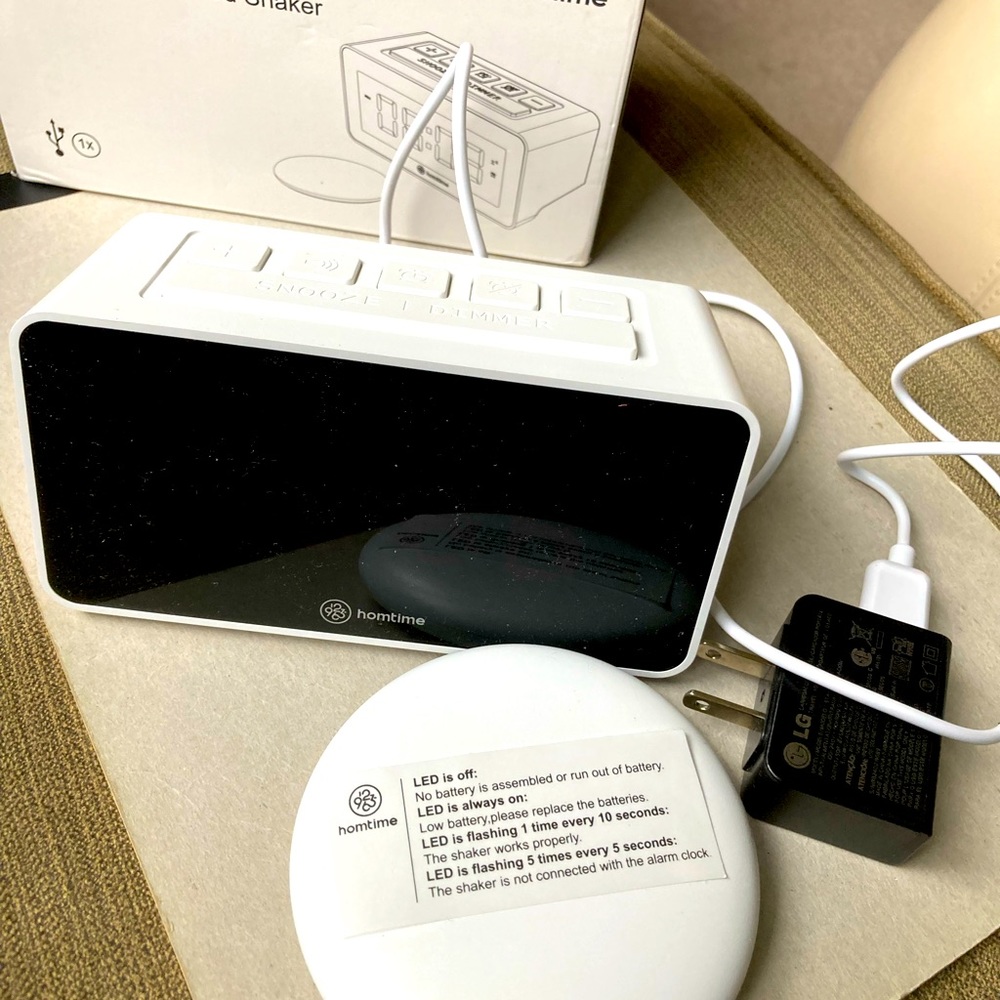 Alarm with bed shaker